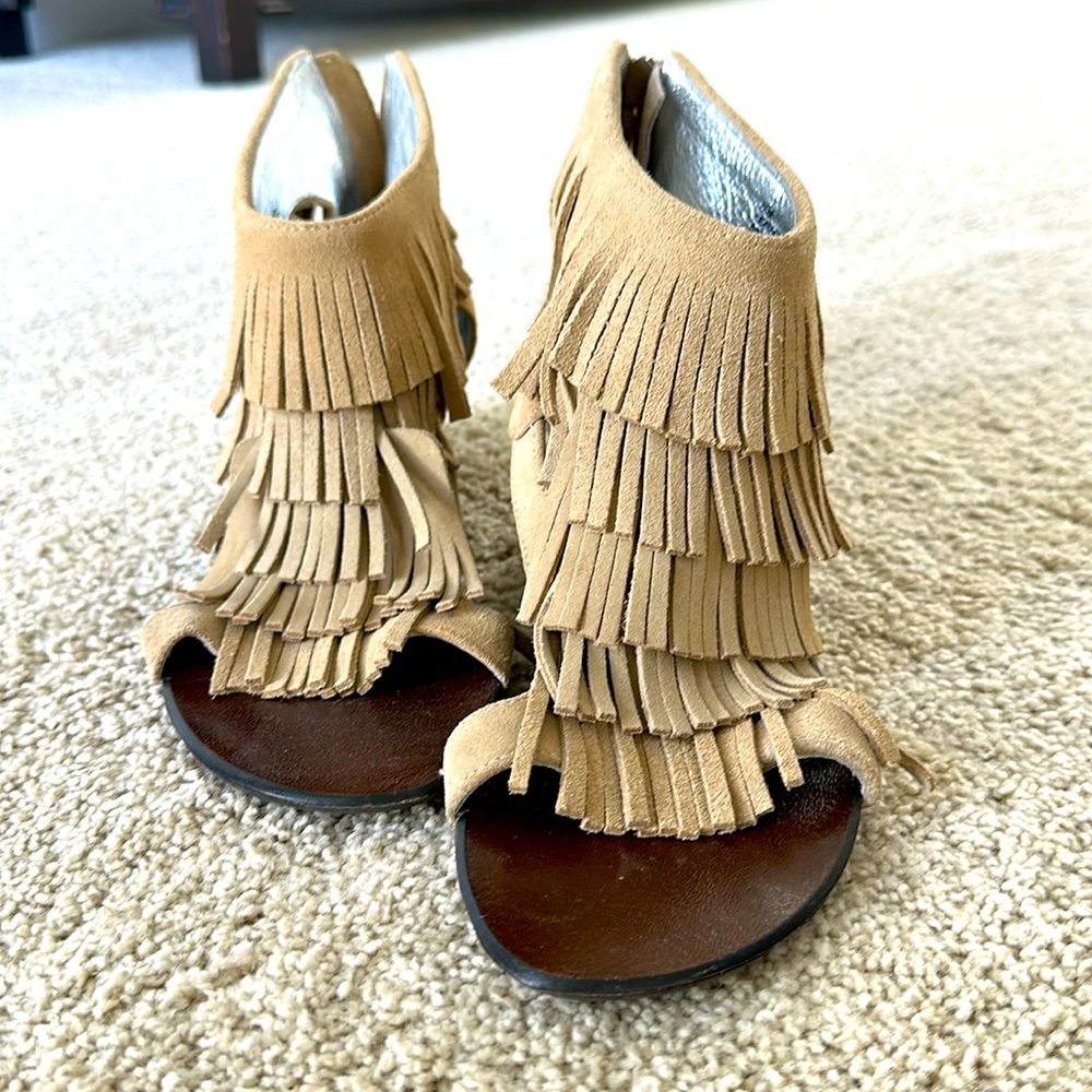 Matiko Fringe Wedge Sandals